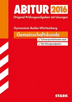Couverture du produit · Abiturprüfung Baden-Württemberg - Gemeinschaftskunde