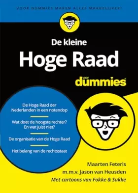 Couverture du produit · De kleine Hoge Raad voor dummies