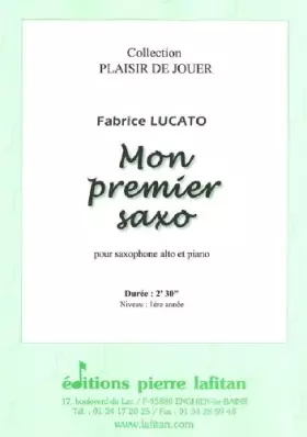 Couverture du produit · Mon premier saxo saxo alto et piano Lucato