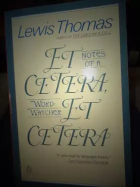 Couverture du produit · Et Cetera, Et Cetera: Notes of a Word-Watcher