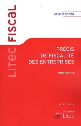 Couverture du produit · Précis de fiscalité des entreprises 2008-2009 (ancienne édition)