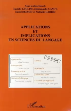 Couverture du produit · Applications et implications en sciences du langage