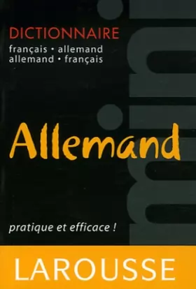 Couverture du produit · Mini dictionnaire français-allemand et allemand-français