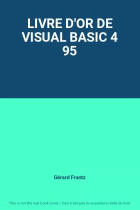 Couverture du produit · LIVRE D'OR DE VISUAL BASIC 4 95