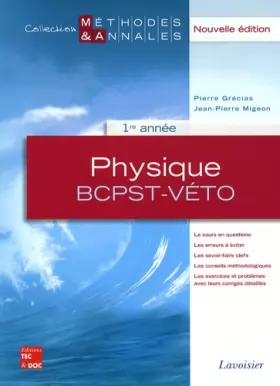 Couverture du produit · Physique 1re année BCPST-Véto