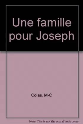 Couverture du produit · Une famille pour Joseph