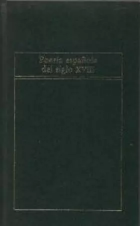 Couverture du produit · Poesía española del siglo XVIII
