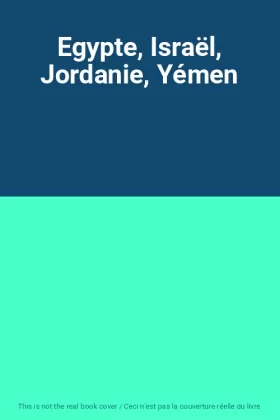 Couverture du produit · Egypte, Israël, Jordanie, Yémen