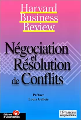 Couverture du produit · Négociation et résolution de conflits