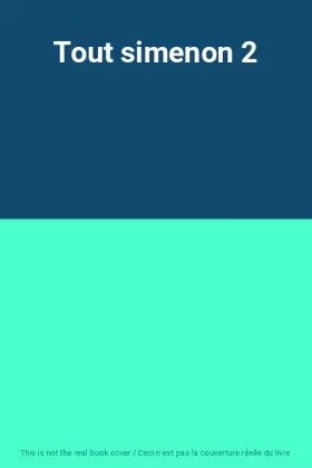 Couverture du produit · Tout simenon 2