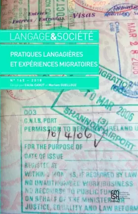 Couverture du produit · Langage et Societe, N 165/3-2018. Pratiques Langagieres et Pratiques