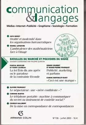 Couverture du produit · Communication & Langages 2/2003: Batailles du marché etpouvoirs du signe