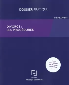 Couverture du produit · Divorce : Les procédures