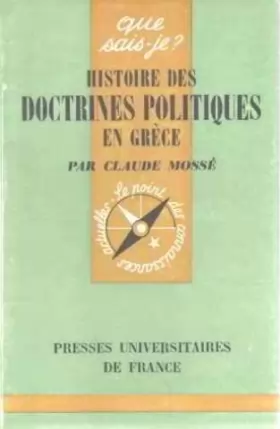 Couverture du produit · Histoire des Doctrines Politiques en Grece