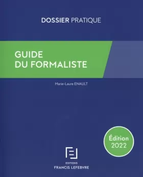 Couverture du produit · Guide du formaliste 2022