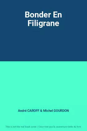 Couverture du produit · Bonder En Filigrane