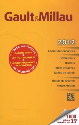 Couverture du produit · GUIDE GAULT MILLAU FRANCE 2012