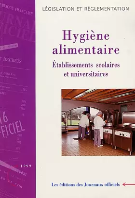 Couverture du produit · Hygiène alimentaire: établissements scolaires et universitaire