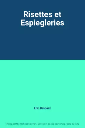 Couverture du produit · Risettes et Espiegleries