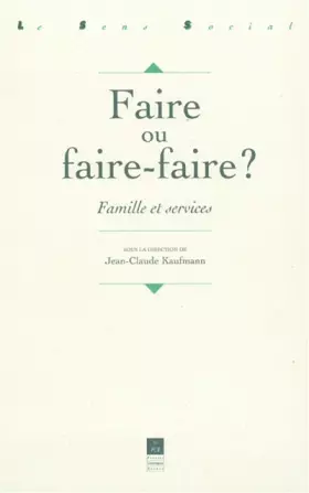 Couverture du produit · Faire ou faire-faire?: Famille et services