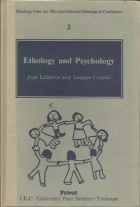 Couverture du produit · Ethology and psychology