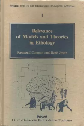 Couverture du produit · Relevance models and theories ethology 092193