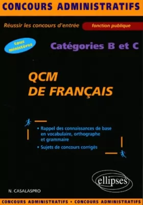 Couverture du produit · QCM de français : Catégories B et C