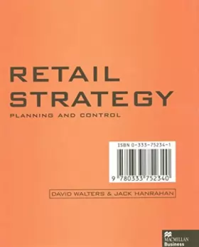 Couverture du produit · Retail Strategy: Planning and Control