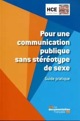 Couverture du produit · Pour une communication publique sans stéréotype de sexe