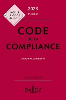 Couverture du produit · Code de la compliance 2023 3ed - Annoté et commenté