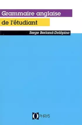 Couverture du produit · La grammaire anglaise de l'étudiant