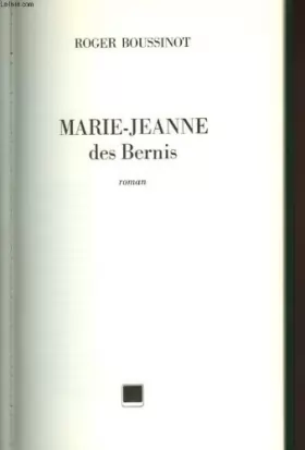 Couverture du produit · Marie-Jeanne des Bernis