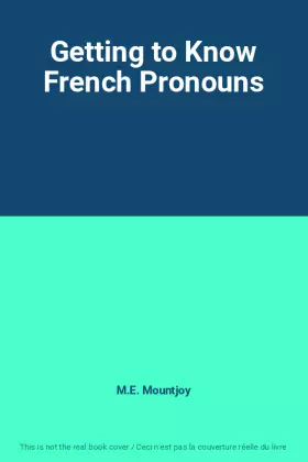 Couverture du produit · Getting to Know French Pronouns
