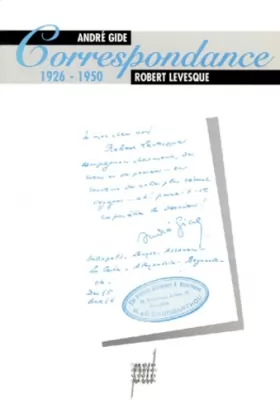 Couverture du produit · Correspondance, 1926-1950