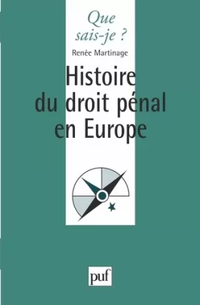 Couverture du produit · Histoire du droit pénal en Europe