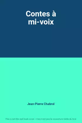 Couverture du produit · Contes à mi-voix