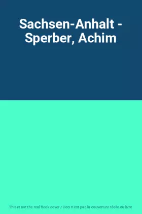 Couverture du produit · Sachsen-Anhalt - Sperber, Achim