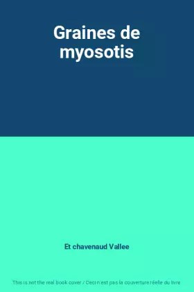 Couverture du produit · Graines de myosotis