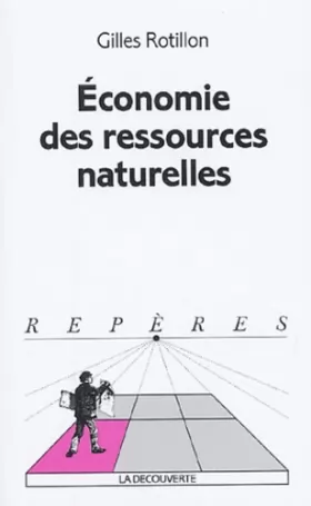 Couverture du produit · Economie des ressources naturelles