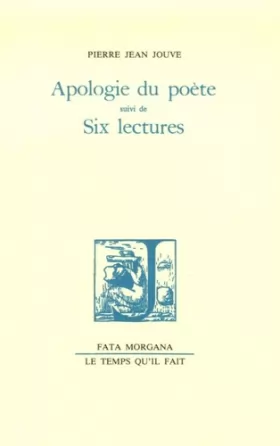Couverture du produit · Apologie du poète, suivi de "Six lectures"