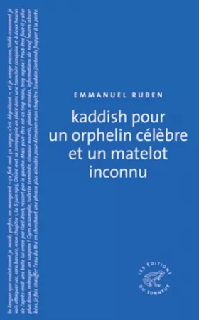 Couverture du produit · Kaddish pour un orphelin célèbre et un matelot inconnu