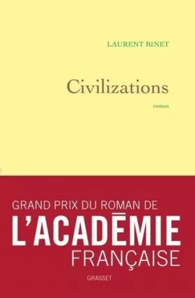 Couverture du produit · Civilizations - Grand prix du Roman de l'Académie française 2019