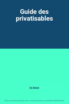 Couverture du produit · Guide des privatisables