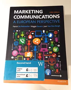 Couverture du produit · Marketing Communications: A European Perspective