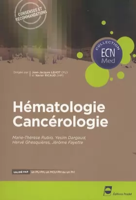 Couverture du produit · Hématologie cancérologie