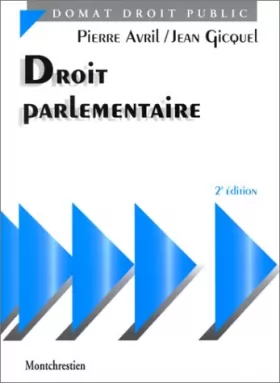 Couverture du produit · Droit parlementaire, 2e édition
