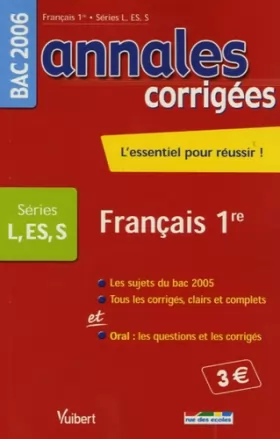 Couverture du produit · Français 1e L, S, ES