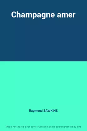 Couverture du produit · Champagne amer