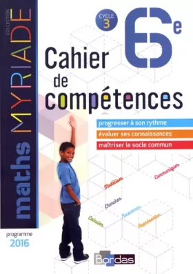 Couverture du produit · Myriade - Cahier de compétences - Mathématiques 6e