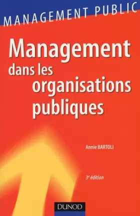 Couverture du produit · Management dans les organisations publiques